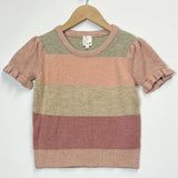 Girls Puff Sleeve Cropped Sweater