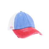 CC Tri Color Stone Washed High Pony Cap