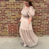 Crochet Eyelet Smocked Dress