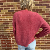 Long Sleeve Pullover Sweater w/Chest Pocket
