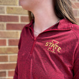 Flint ISU Womens 1/4 Zip Sweatshirt
