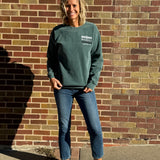 Wolves Repeat Embroidered Crewneck