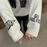 Cream Go Wolves Crewneck