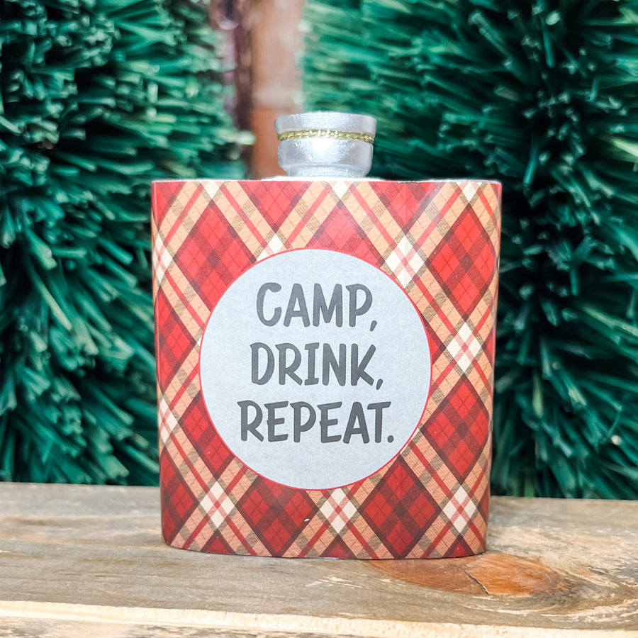 Camping Flask Ornament