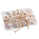 Box of 8 Frosted Gingerbread Orn 4.75