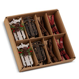 Box of 8  Sleigh/Ski Orns 4”