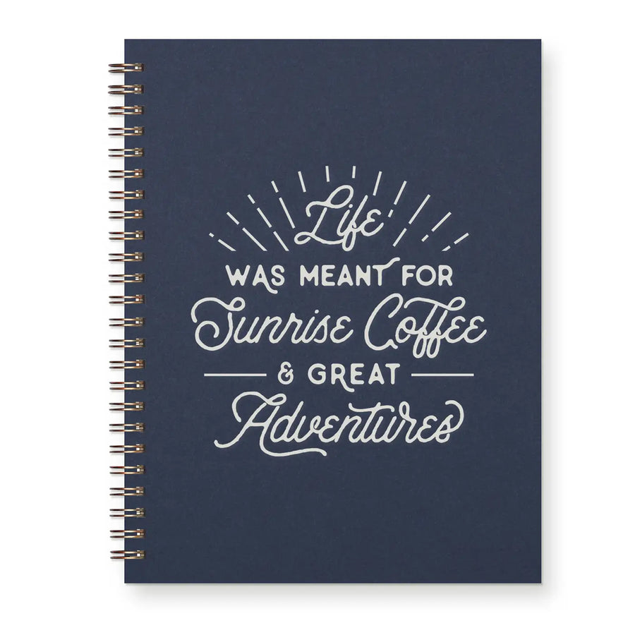 Sunrise Coffee Journal Lined Notebook