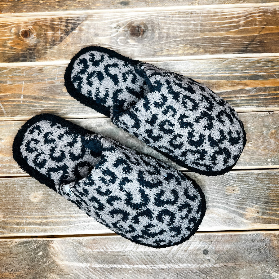 Comfy Luxe Leopard Slippers