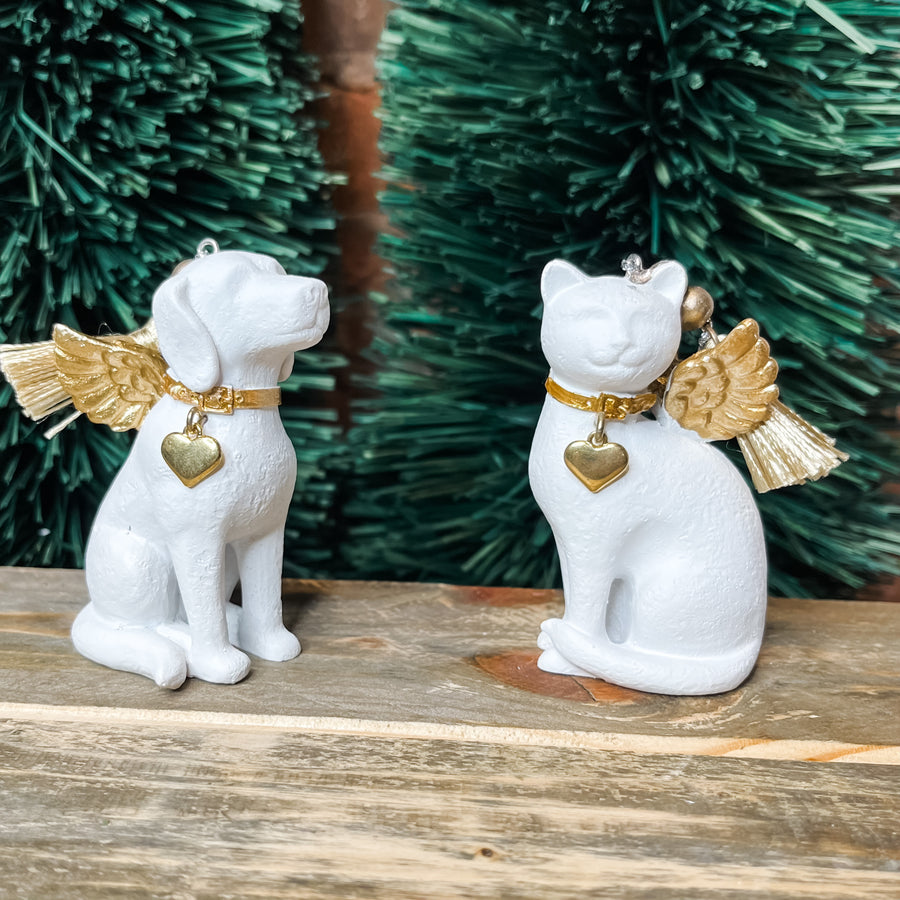 Resin Pet Angel Ornament