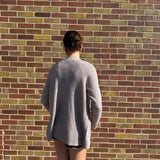 Ribbed Raglan Sleeve Cardigan w/ Pocket