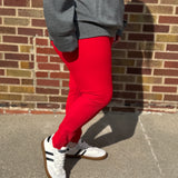 Plus Nylon Ribbed Leggings