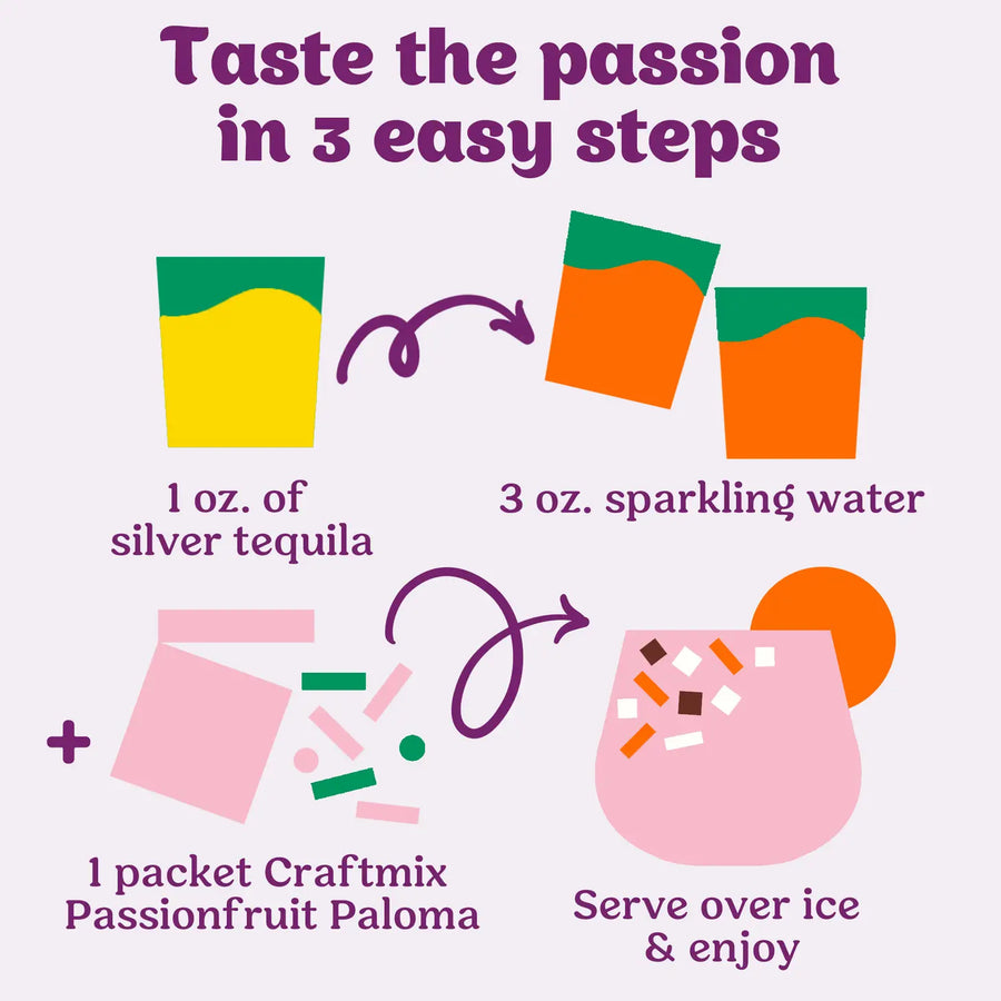 Passionfruit Paloma Single Serve Drink Mix