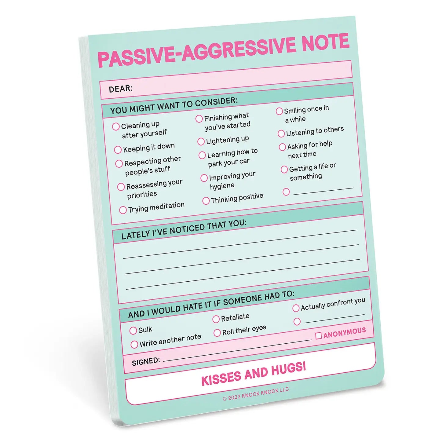 Passive Aggressive Nifty Note Pad – MarketPlaceManning
