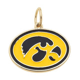 Iowa Hawkeye Enamel Logo Charm