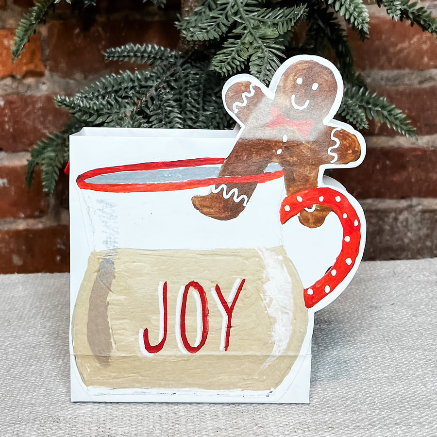 Recycled Paper Holiday Gift Bag