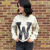 Cream Go Wolves Crewneck