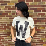 Black Go Wolves Short Sleeve Boxy Tee