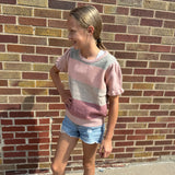 Girls Puff Sleeve Cropped Sweater