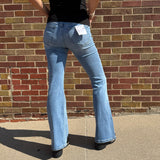 Vervet Just Fine High Rise Flare Jeans