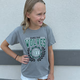 IKM-Manning Wolves Youth Wreath Team Monogram Spirit Tee