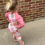 Kids Floral Long Sleeve Swimsuit