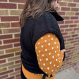 Quilted Collar Boxy Sherpa Vest