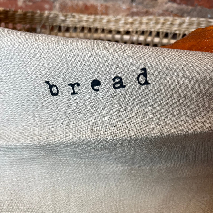 Printed Linen Bread Bag