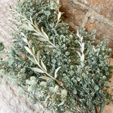 Mini Boxwood & Tea Leaf Spray 29”
