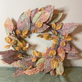 Warm Mixed Leaf Wreath 26"