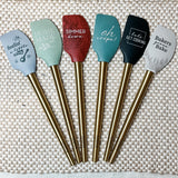 Kitchen Spatula w/Metallic Gold Handle