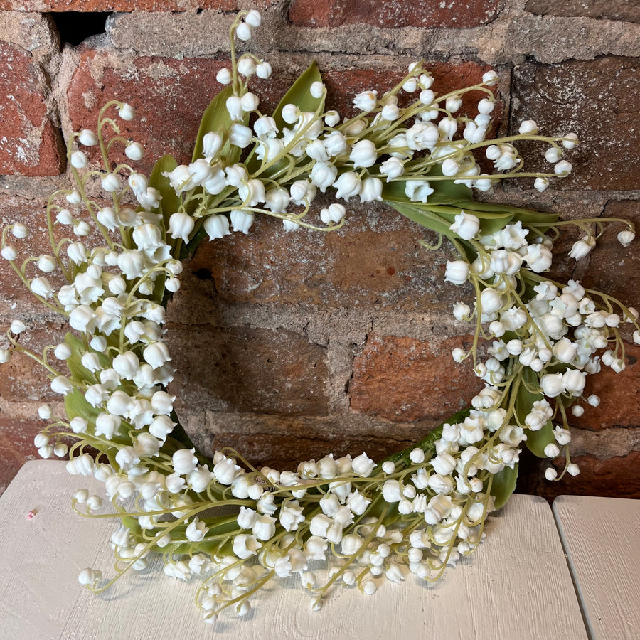 Real Touch Lily Of The Valley Wreath 13"