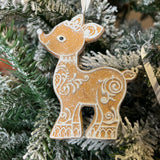 Shimmery Gingerbread Orn 4.25"