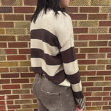 Striped Crewneck Long Sleeve Sweater
