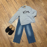 Toddler Wolves Typewriter Hoodie