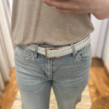 Basic Braided Rectangle Buckle Belt