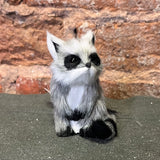 Furry Gray Raccoon Orn 3.5”
