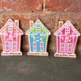 Vivid Jolly Gingerbread House Orn 6”