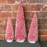 Pink Bottle Brush Tree w/ Sprinkles