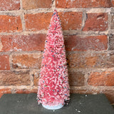 Pink Bottle Brush Tree w/ Sprinkles