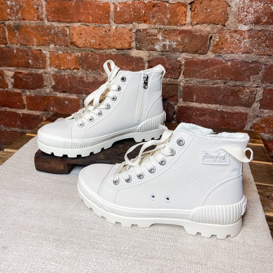 Faux Leather Forever Blowfish High Top Sneaker
