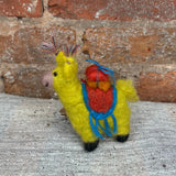 Wool Llama Orn 5”