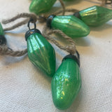 Green Mercury Glass Orn Garland 72”