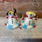 Felt Animal Tubing Orn 4”