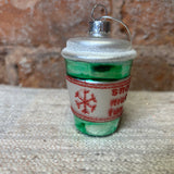 To Go Cup Coffee Glass Orn 2.5”