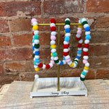 Multi Color Felt Ball Garland 72”