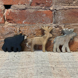 Wooden Forest Animal Orn 3”