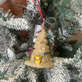 Sand Christmas Tree Orn 4”