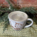 Bramble Soup Mug w/Lid 4”