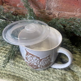 Bramble Soup Mug w/Lid 4”