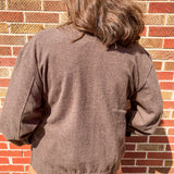 Heavy Weight Brushed Jersey Zip Jacket